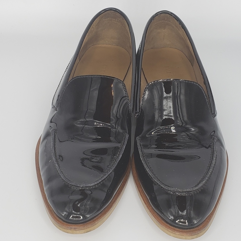 Everlane patent leather loafers